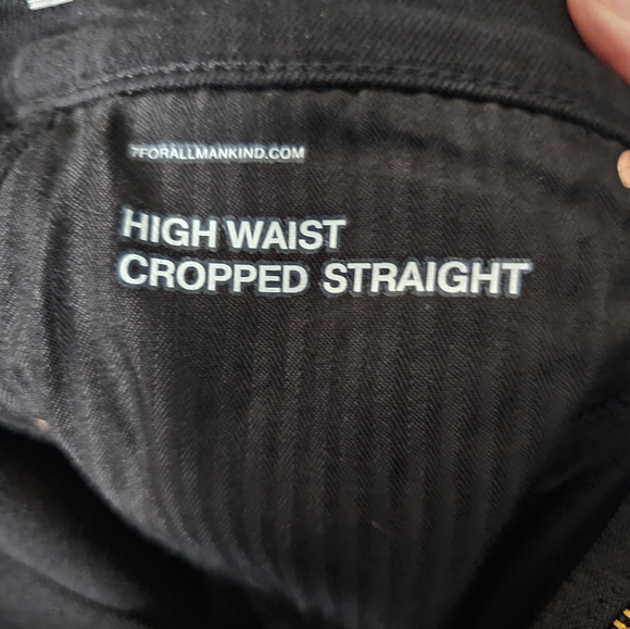 7 for all mankind high waist cropped straight size 29 - Picture 7 of 8